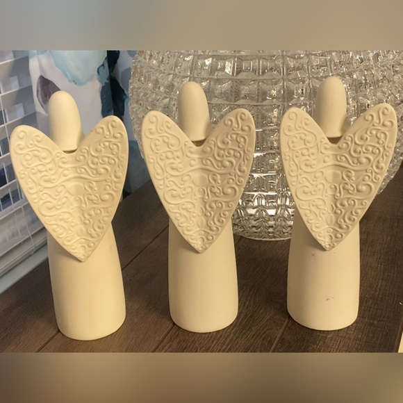 PartyLite Serenity Angel Candle Holder Lot of 3 - Picture 13 of 14